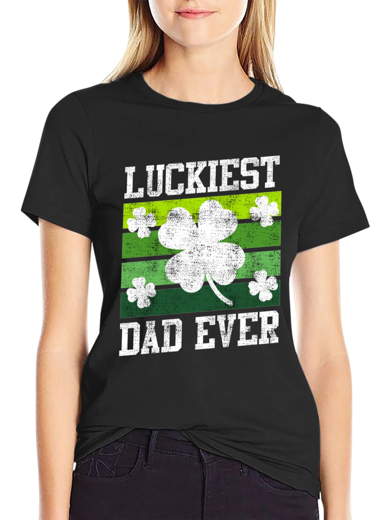 Luckiest Dad Ever St. Patricks Day T-Shirt
