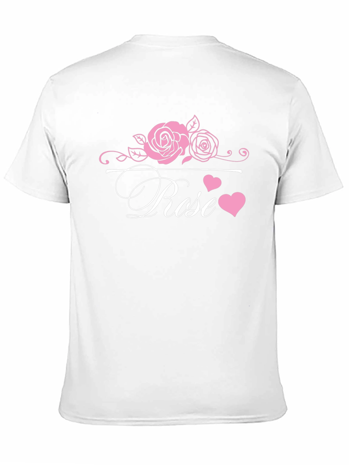 Rose Graphic Tee - Elegant Floral Design