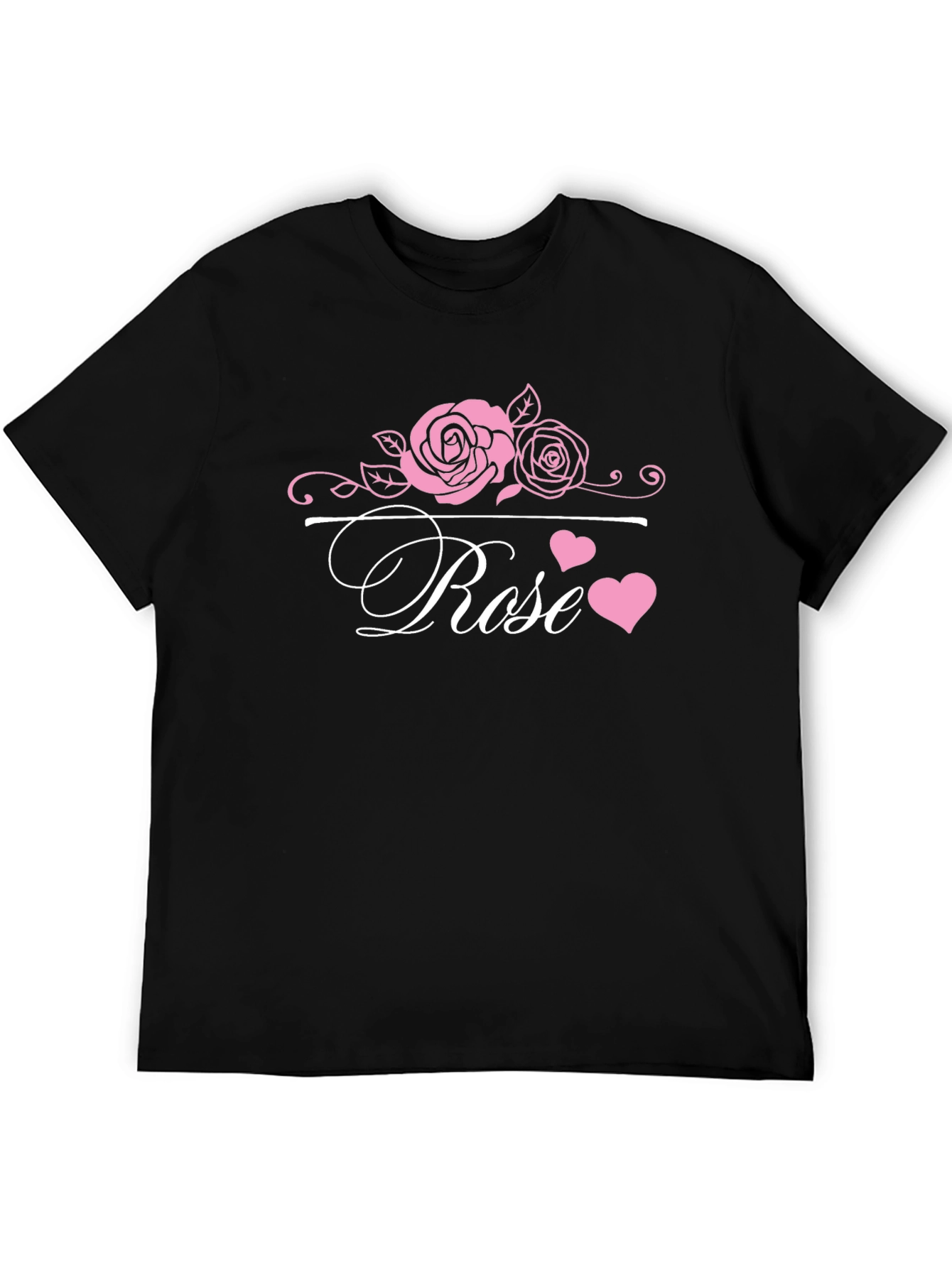 Rose Graphic Tee - Elegant Floral Design
