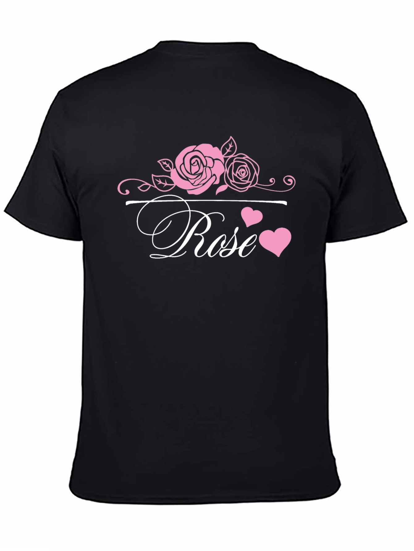 Rose Graphic Tee - Elegant Floral Design