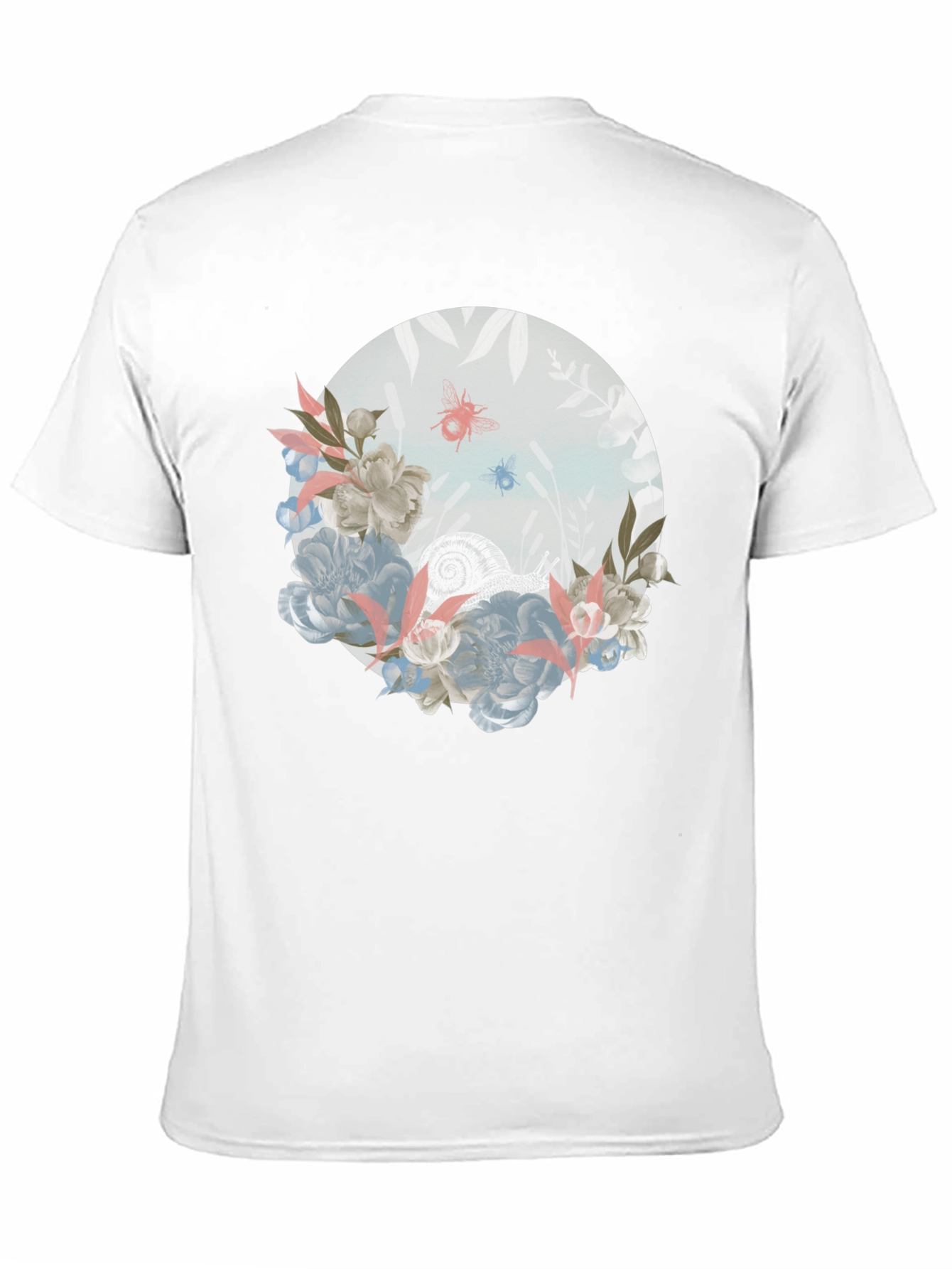 Floral Insect Graphic T-Shirt