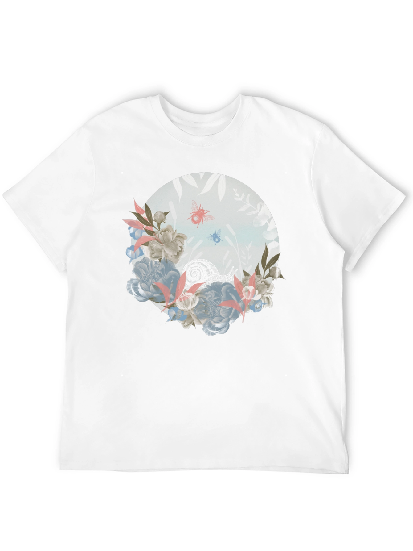 Floral Insect Graphic T-Shirt