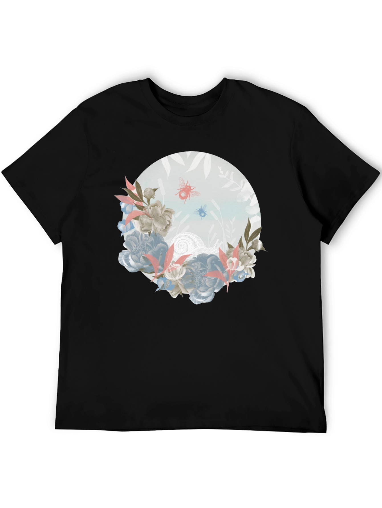 Floral Insect Graphic T-Shirt