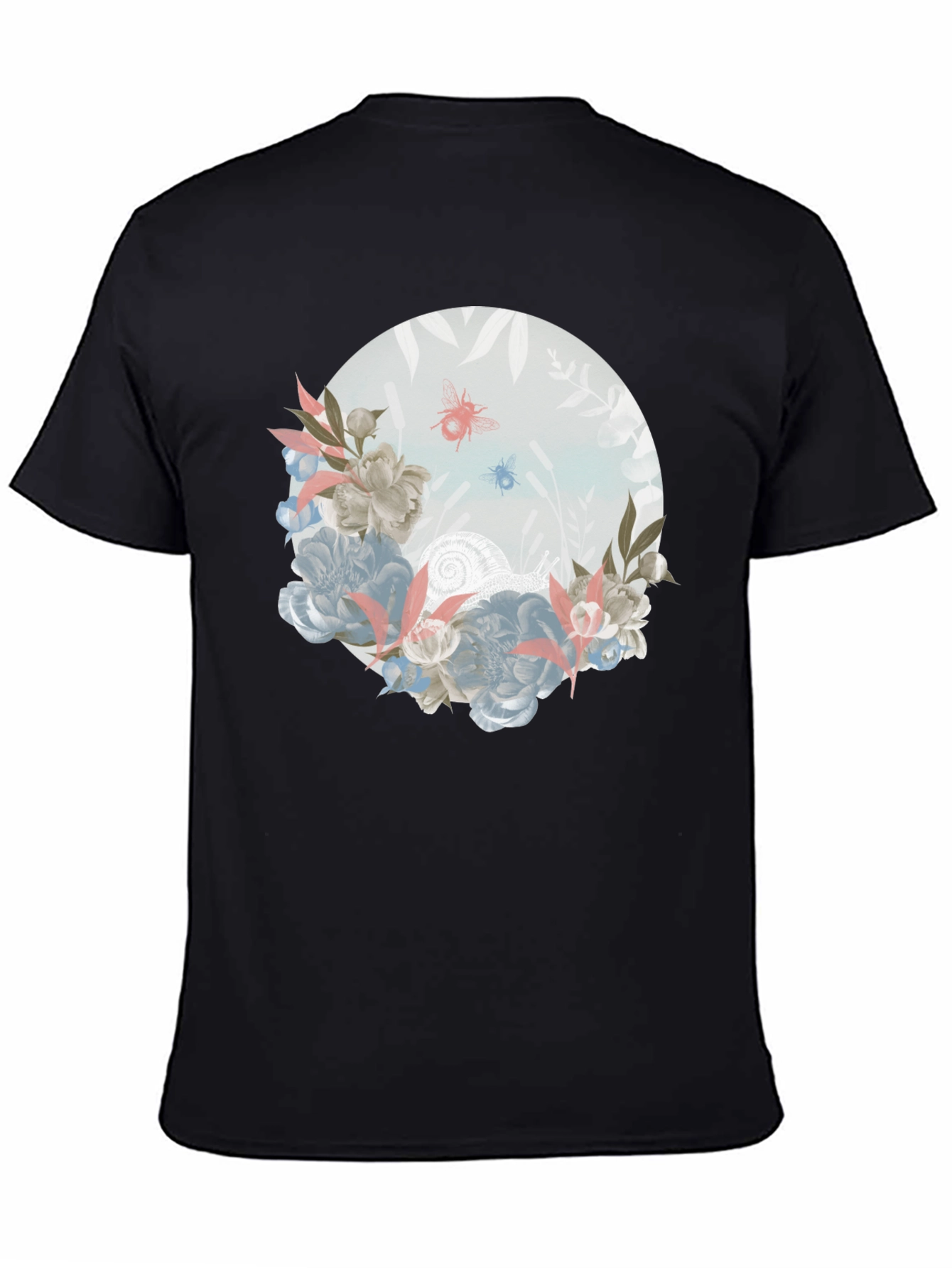 Floral Insect Graphic T-Shirt