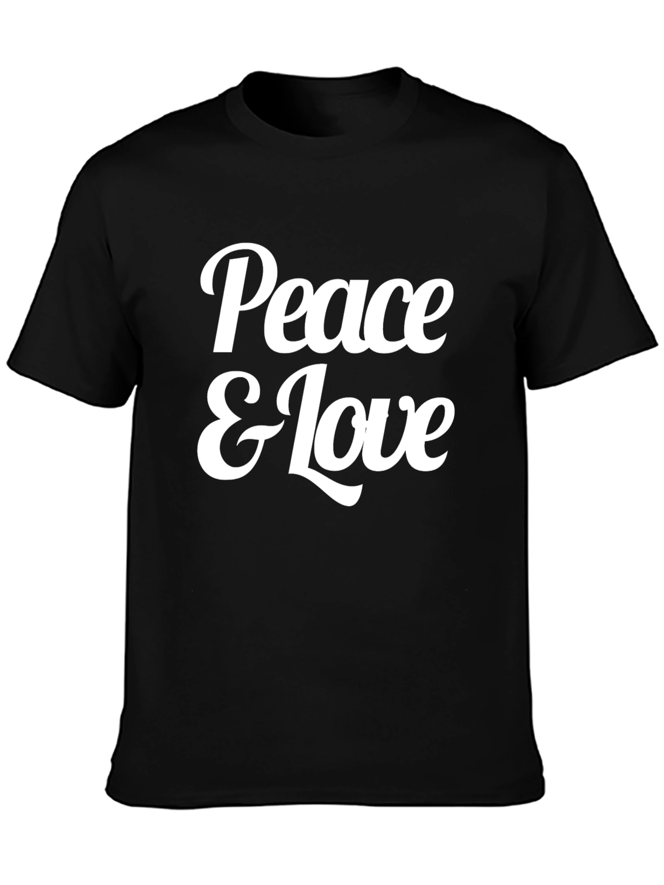 Peace & Love Graphic Tee - Soft Cotton Blend