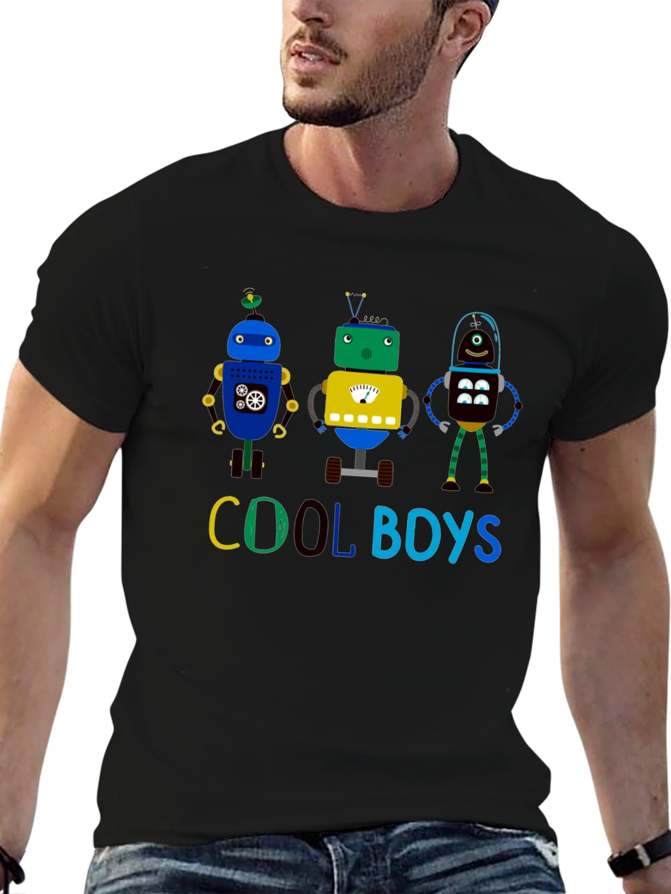 Cool Boys Robot T-Shirt: Fun Graphic Tee