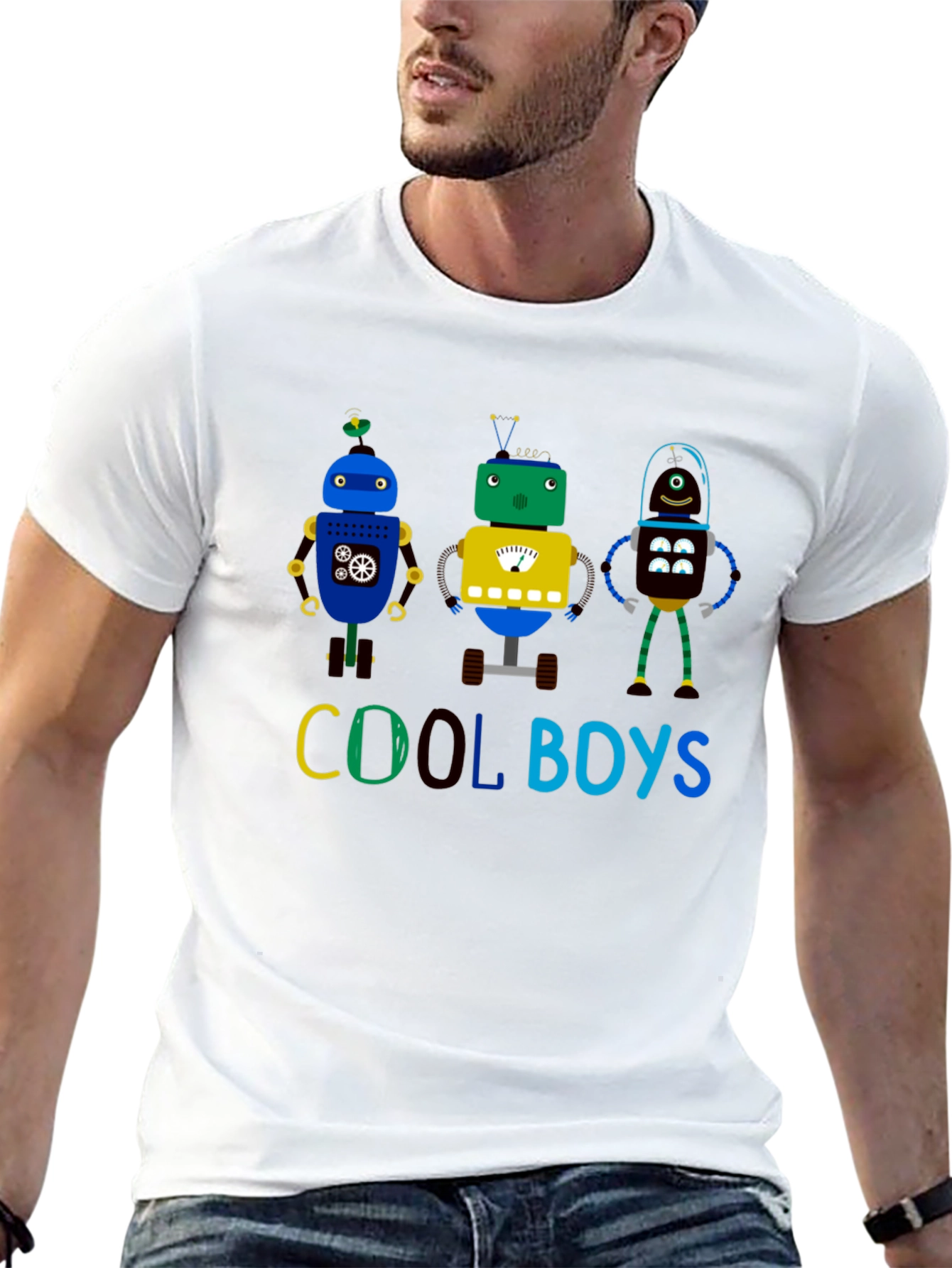 Cool Boys Robot T-Shirt: Fun Graphic Tee