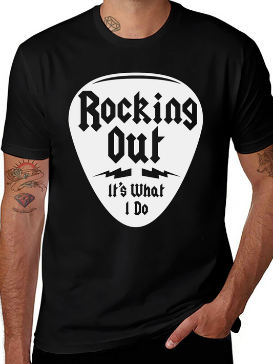 Rocking Out T-Shirt - Guitar Pick Design