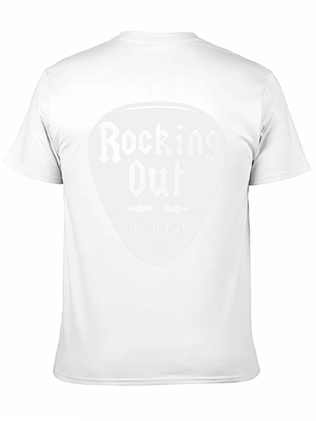 Rocking Out T-Shirt - Guitar Pick Design