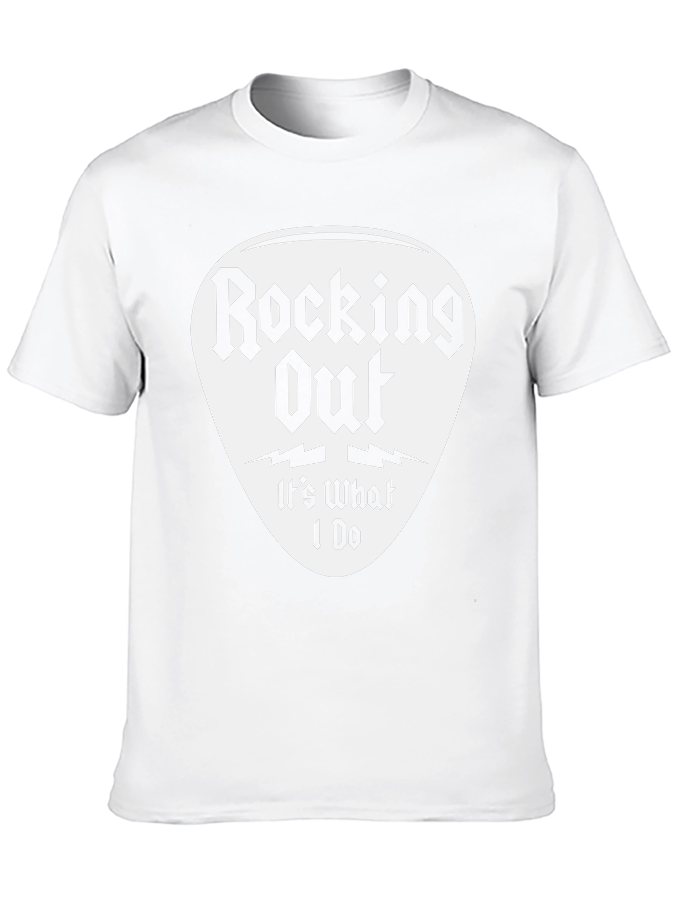 Rocking Out T-Shirt - Guitar Pick Design