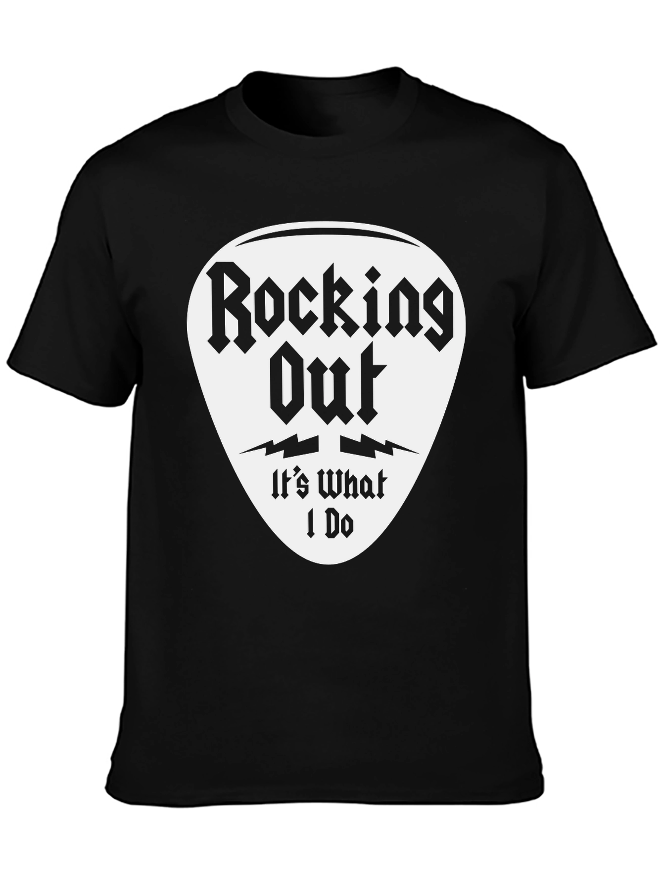 Rocking Out T-Shirt - Guitar Pick Design