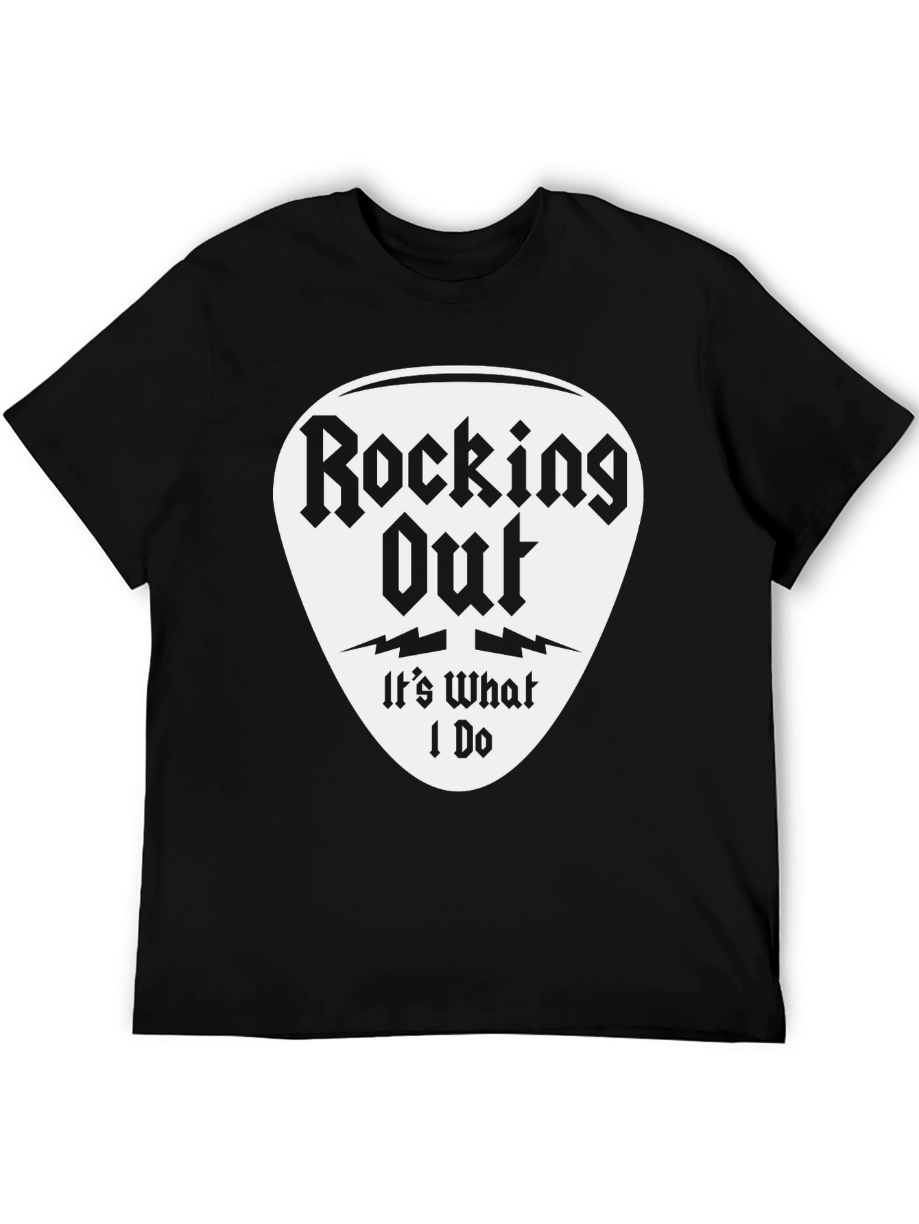 Rocking Out T-Shirt - Guitar Pick Design