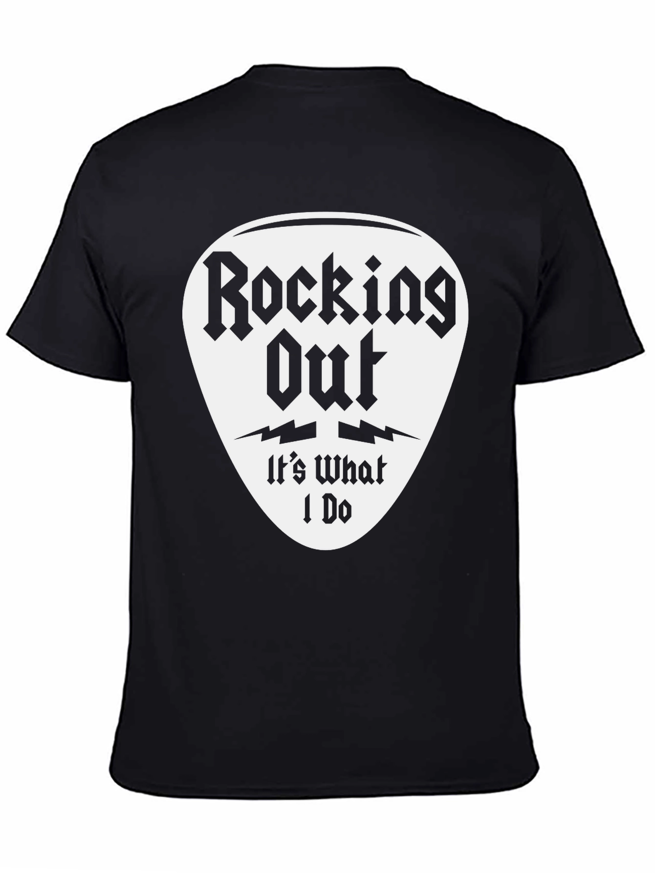 Rocking Out T-Shirt - Guitar Pick Design