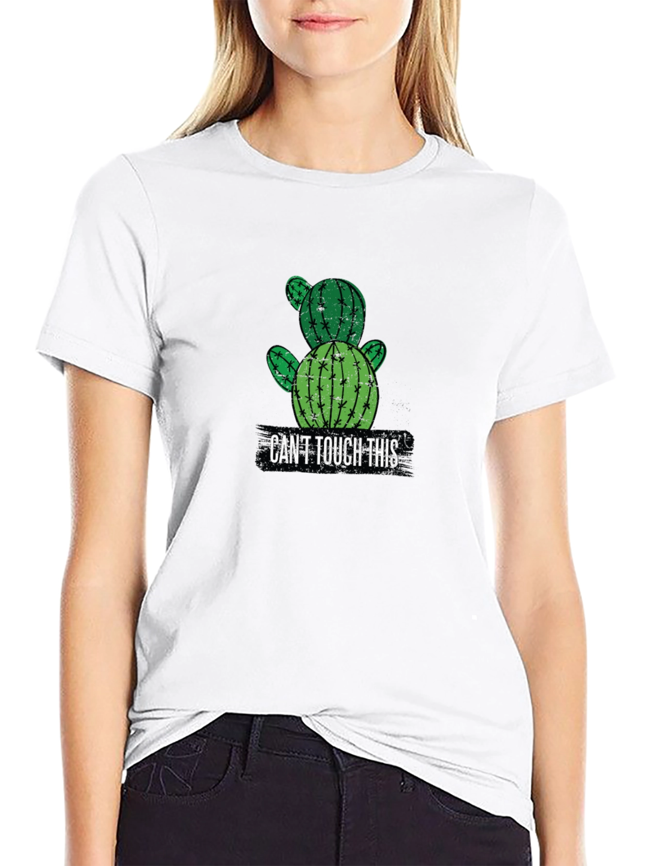Cactus Graphic T-Shirt - Cant Touch This