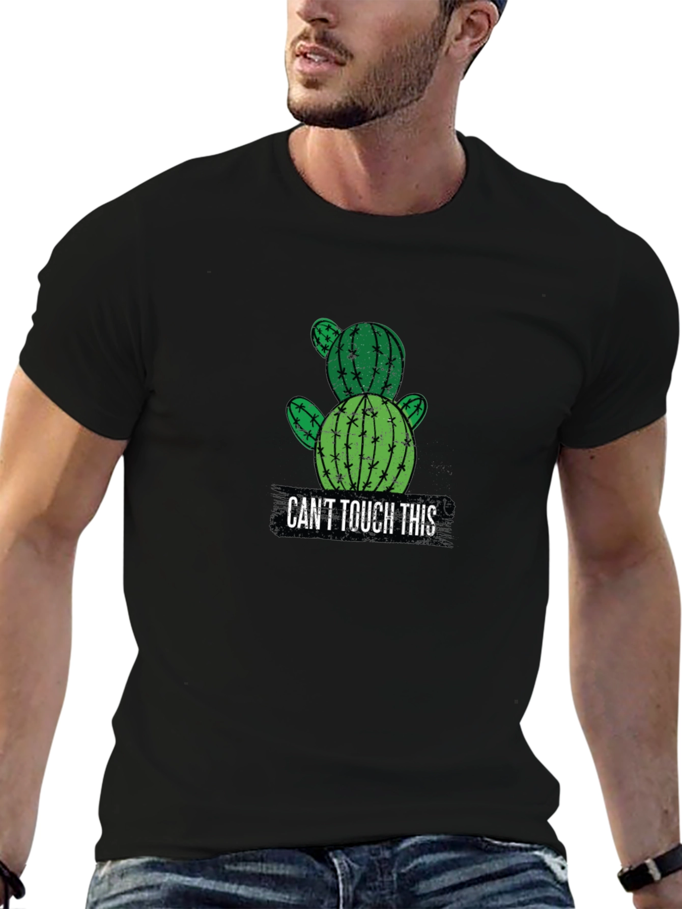 Cactus Graphic T-Shirt - Cant Touch This