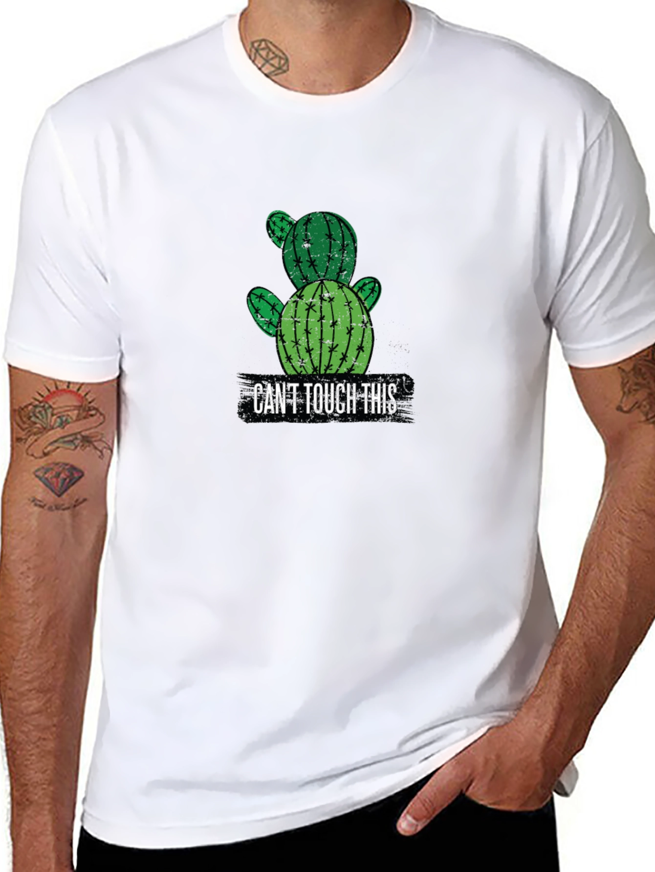 Cactus Graphic T-Shirt - Cant Touch This