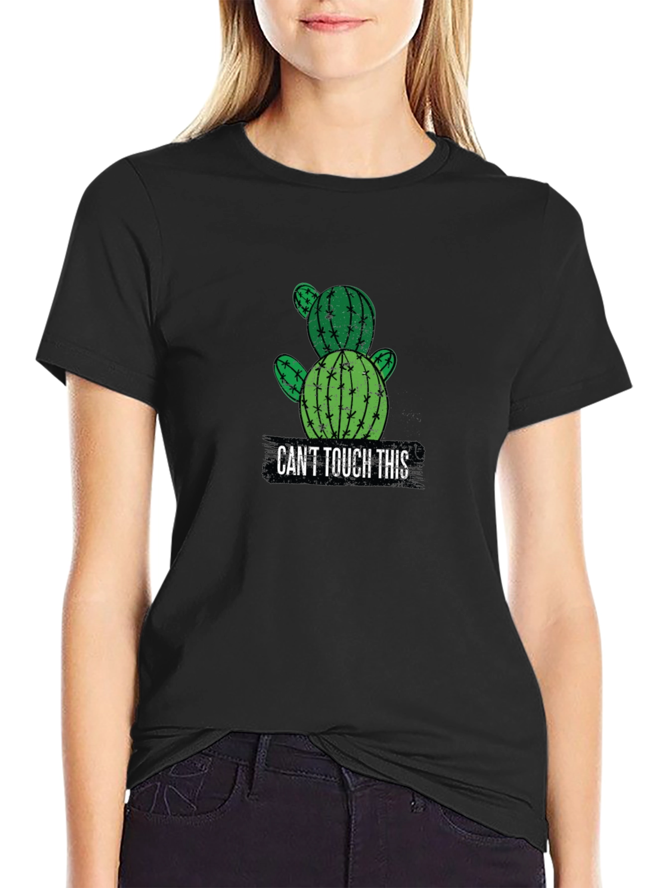 Cactus Graphic T-Shirt - Cant Touch This