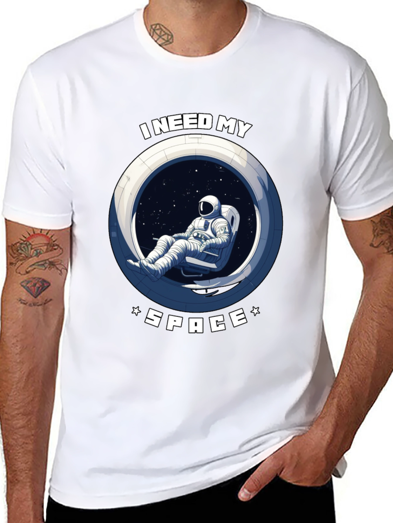 I Need My Space T-Shirt - Astronaut Design
