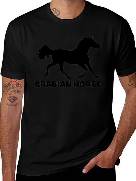 Arabian Horse Graphic T-Shirt - Stylish Mens Tee