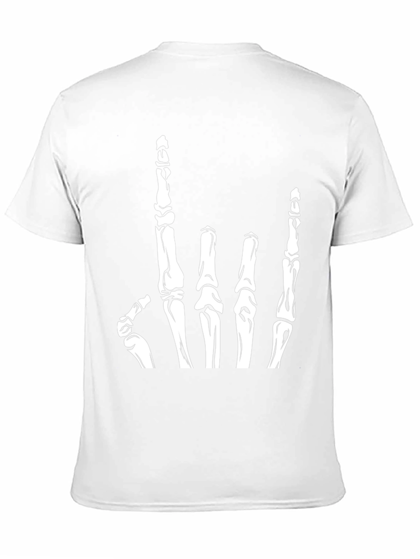 Rock On Skeleton Hand T-Shirt - Black