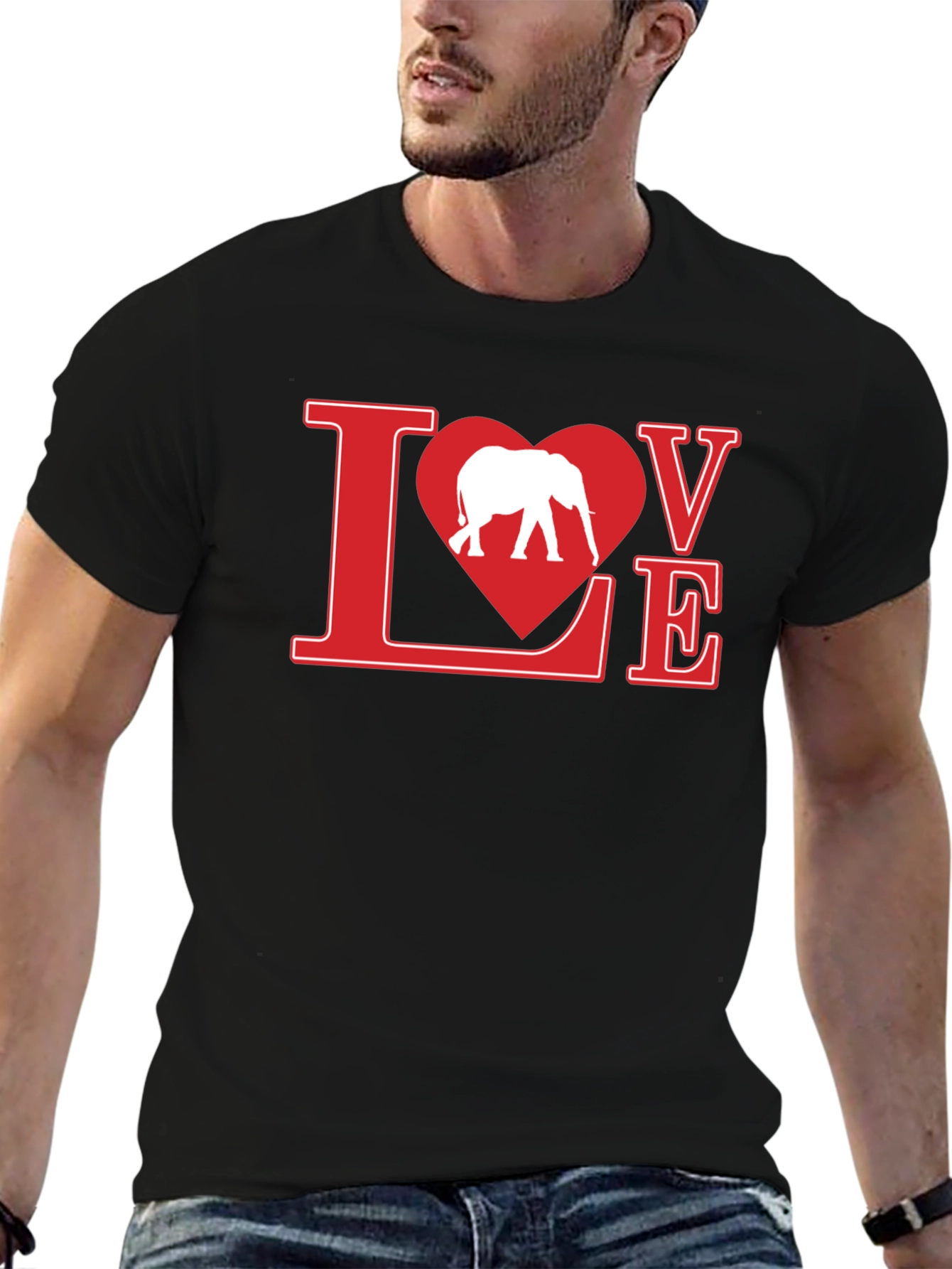 Elephant Love T-Shirt - Graphic Tee