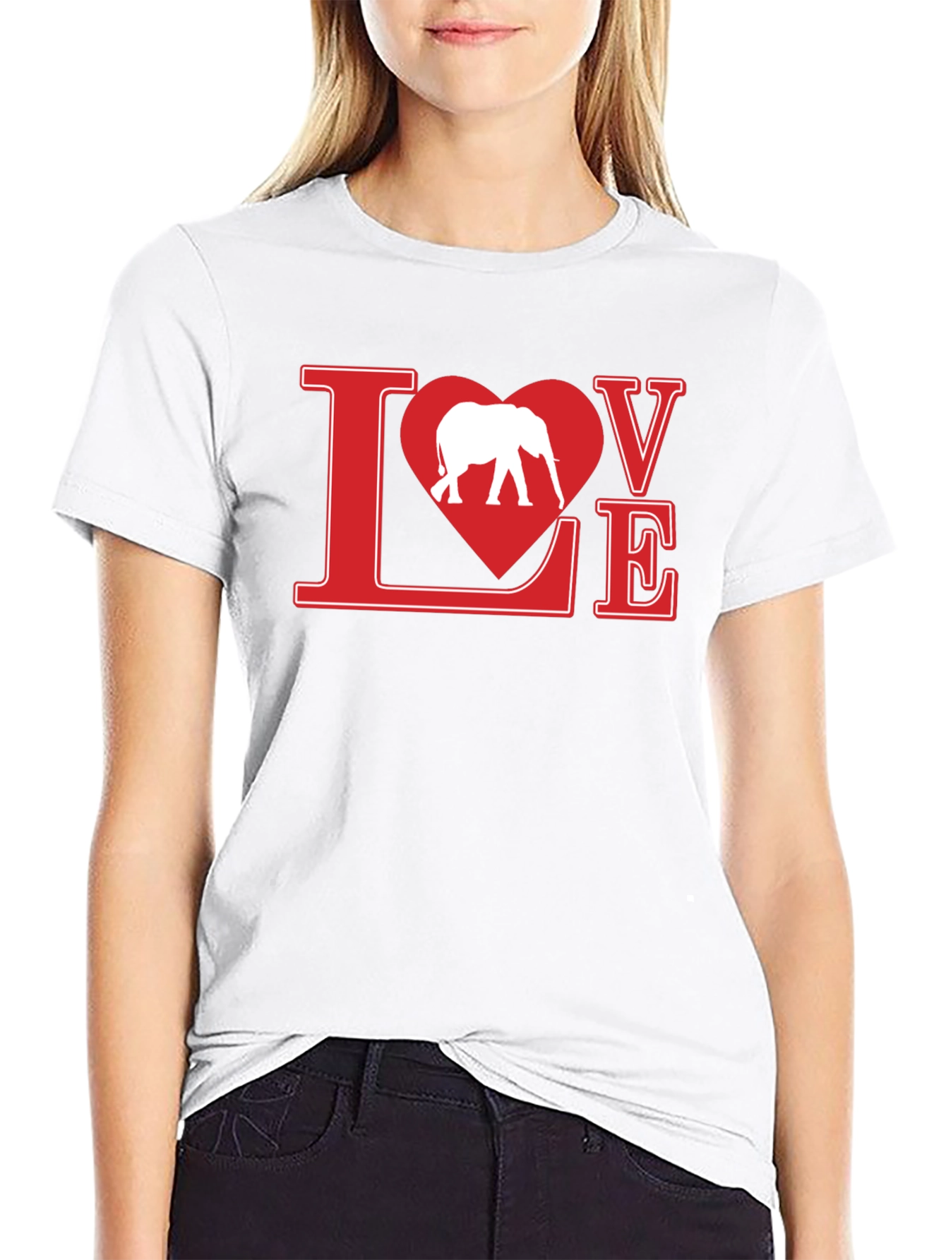 Elephant Love T-Shirt - Graphic Tee