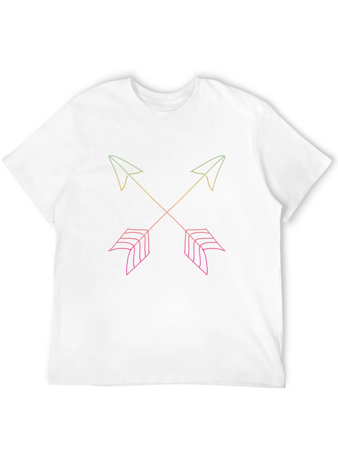 Neon Arrow Graphic Black T-Shirt