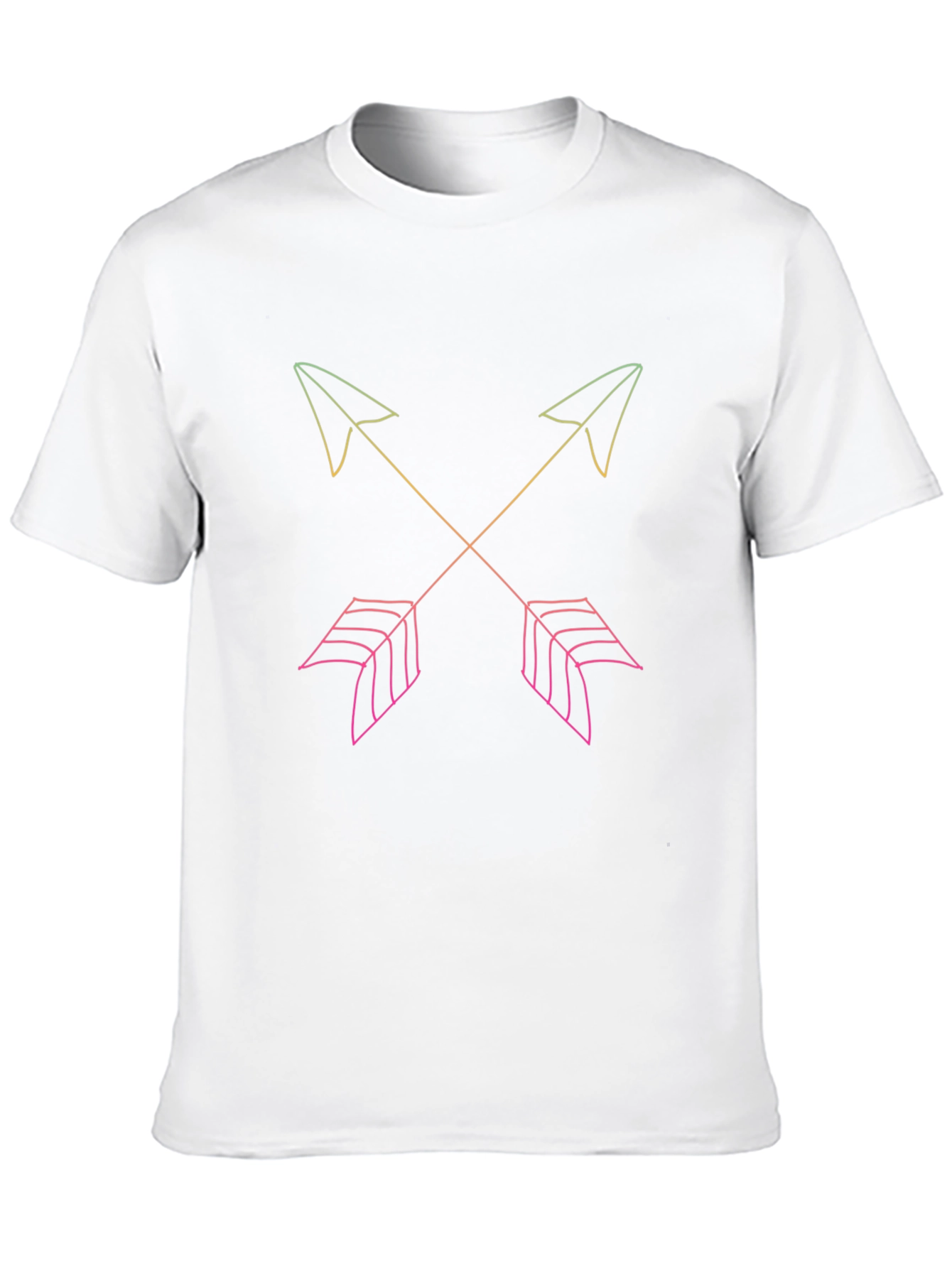 Neon Arrow Graphic Black T-Shirt