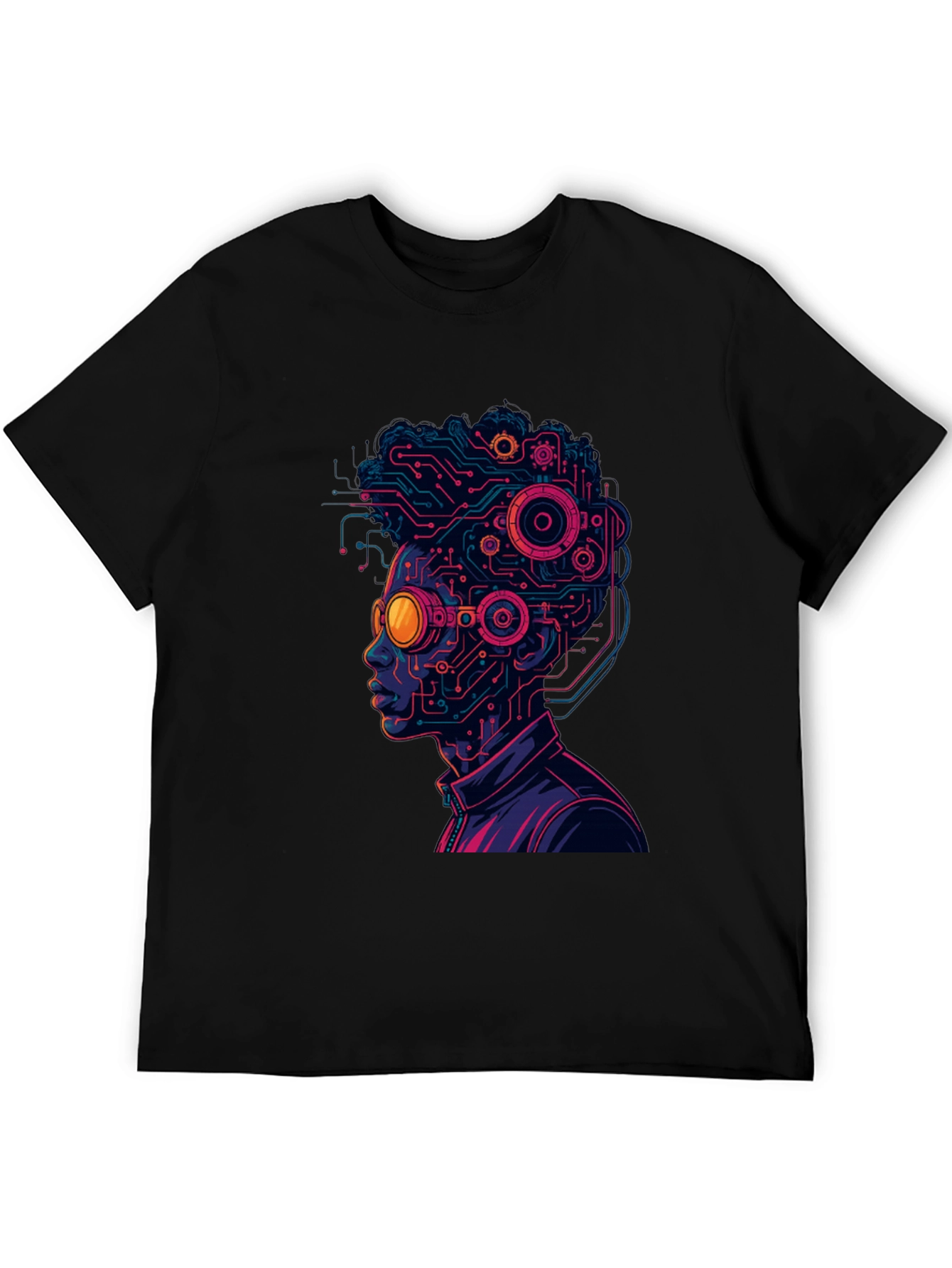 Cyberpunk Circuit Head T-Shirt