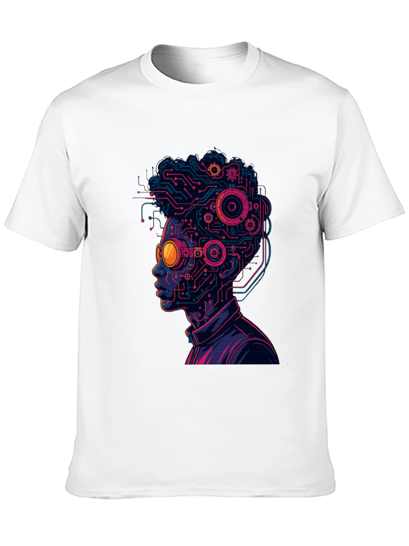 Cyberpunk Circuit Head T-Shirt