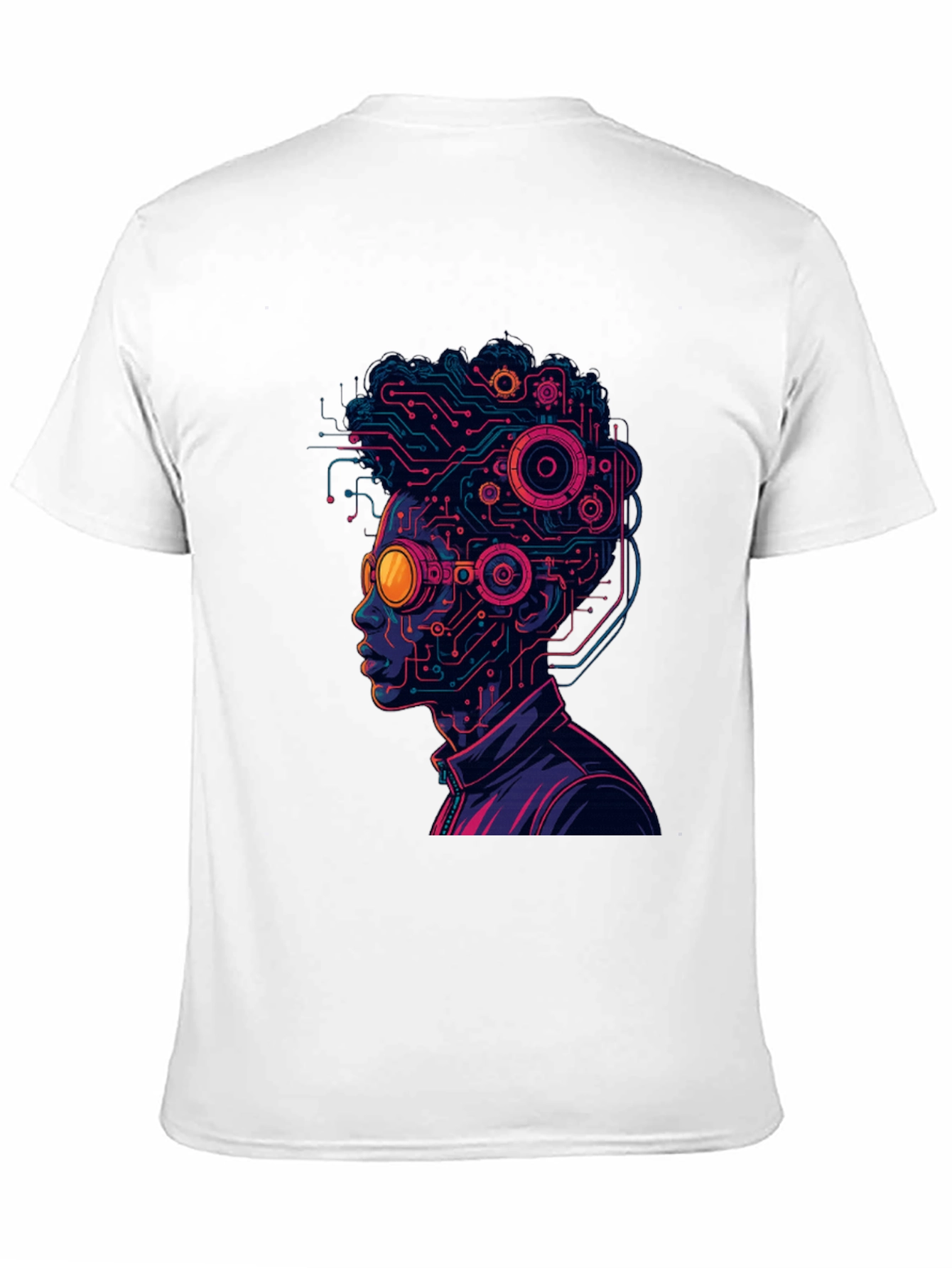 Cyberpunk Circuit Head T-Shirt