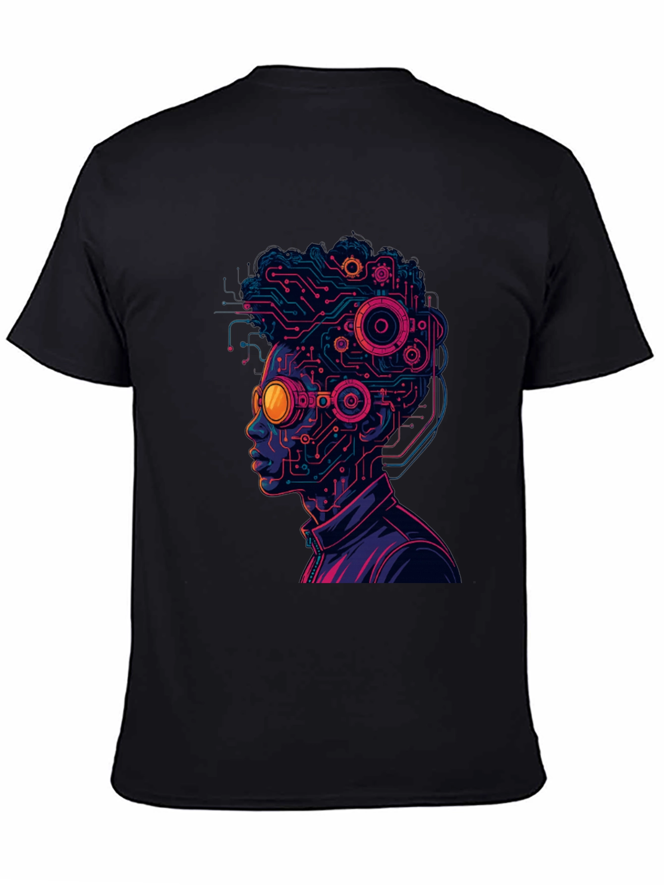 Cyberpunk Circuit Head T-Shirt