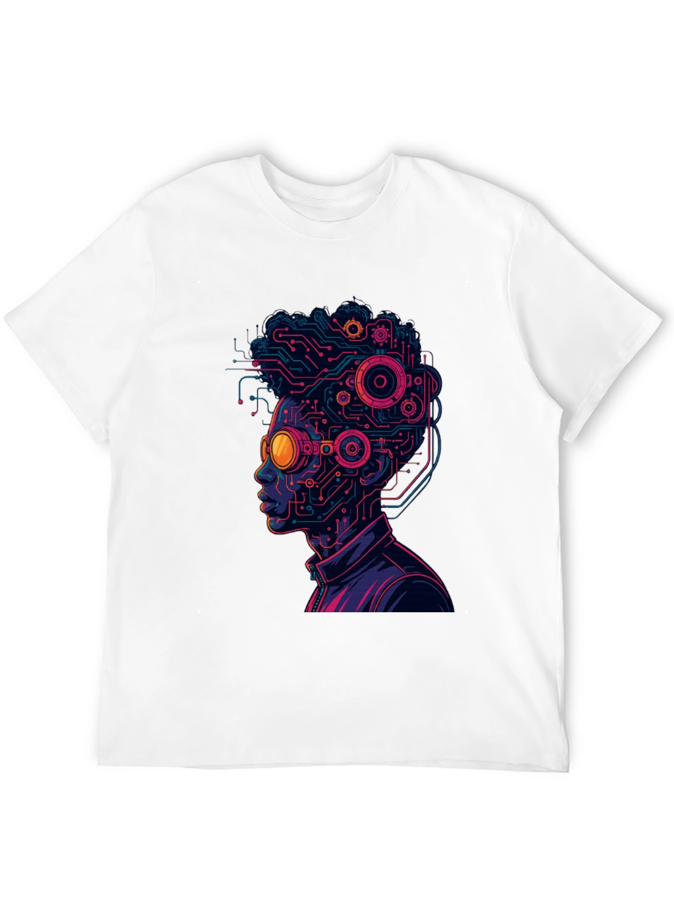 Cyberpunk Circuit Head T-Shirt