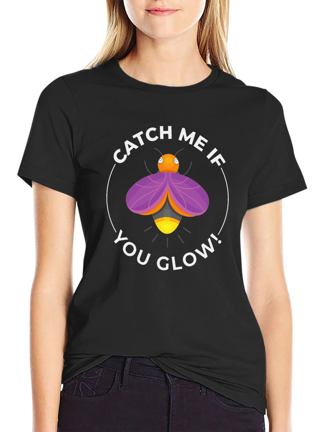 Catch Me If You Glow T-Shirt - Firefly Design