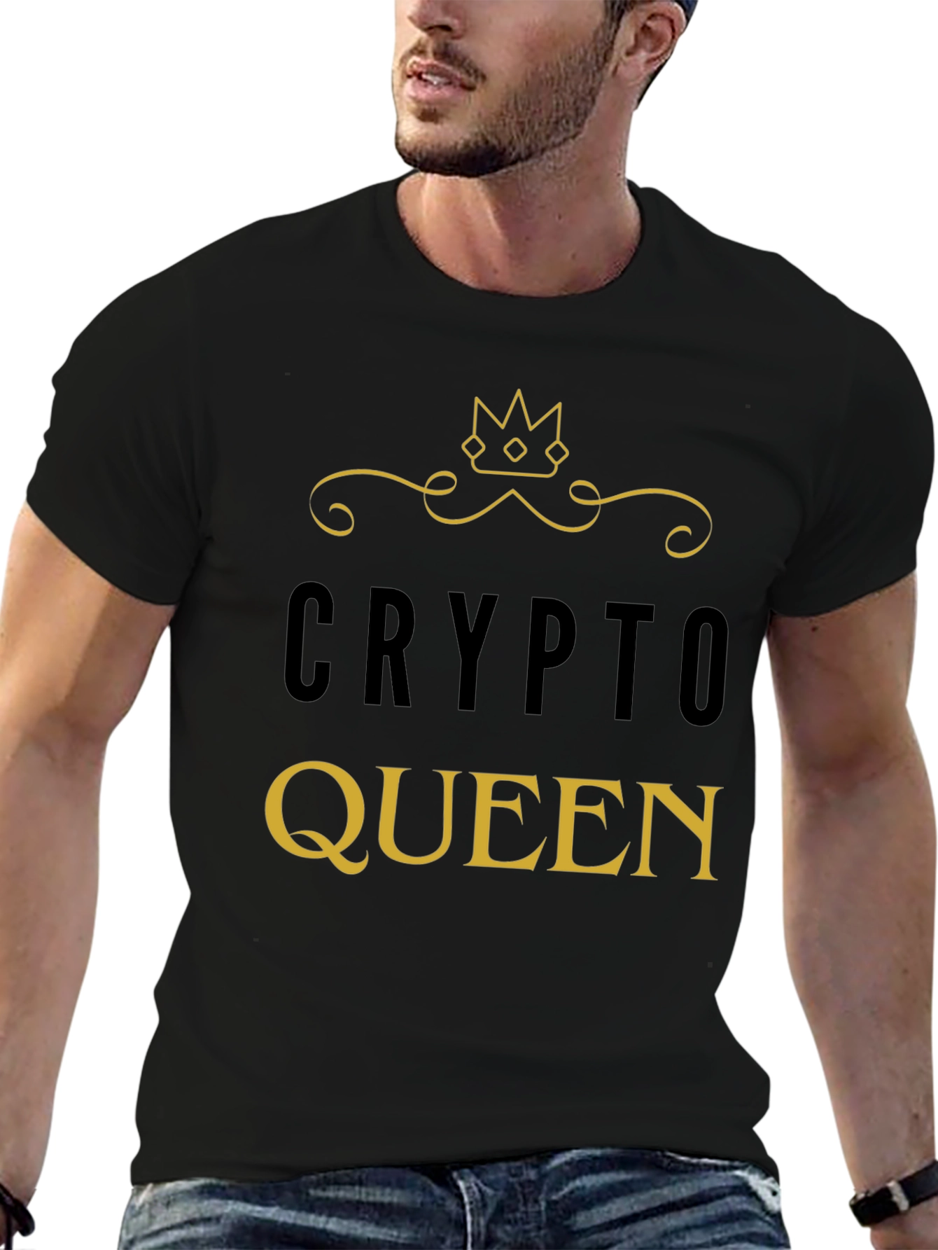 Crypto Queen Graphic Tee - Bitcoin Lover T-Shirt