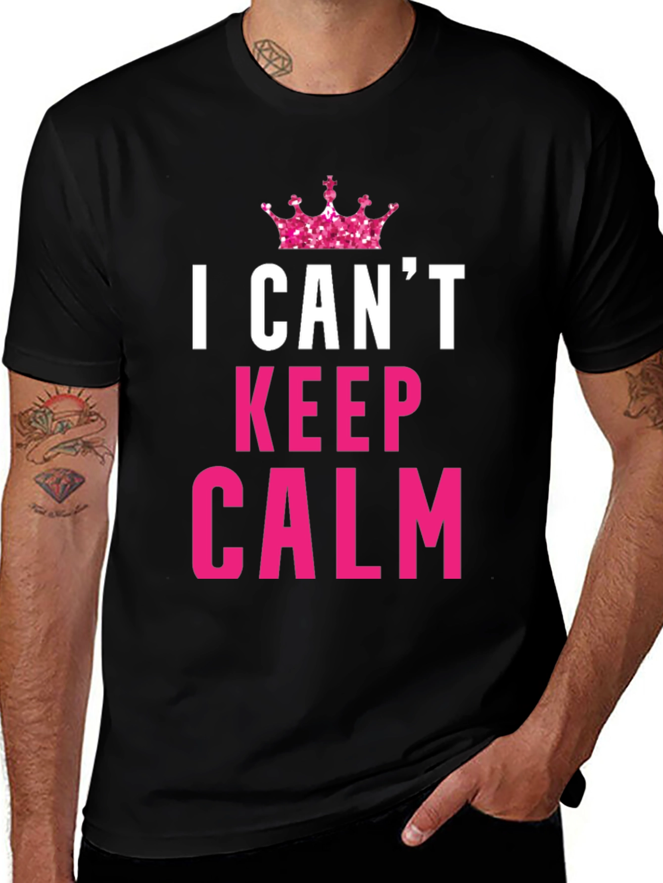 I Cant Keep Calm Funny Black T-Shirt