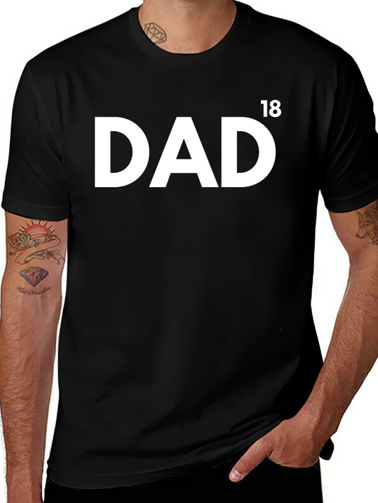 Dad Est 2018 Black Tee