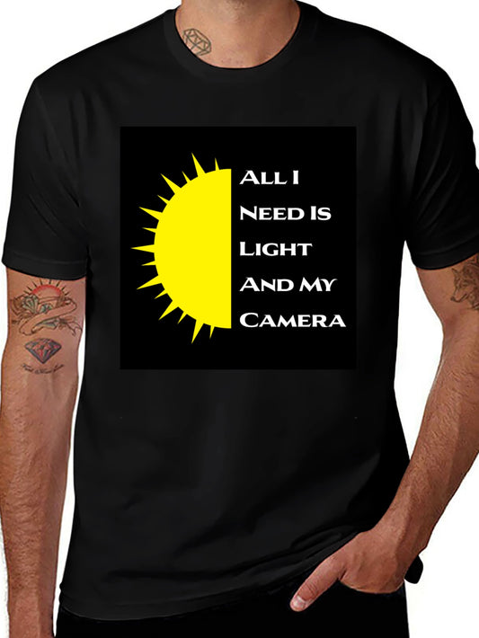 Photographers Tee: Light and Camera Shirt