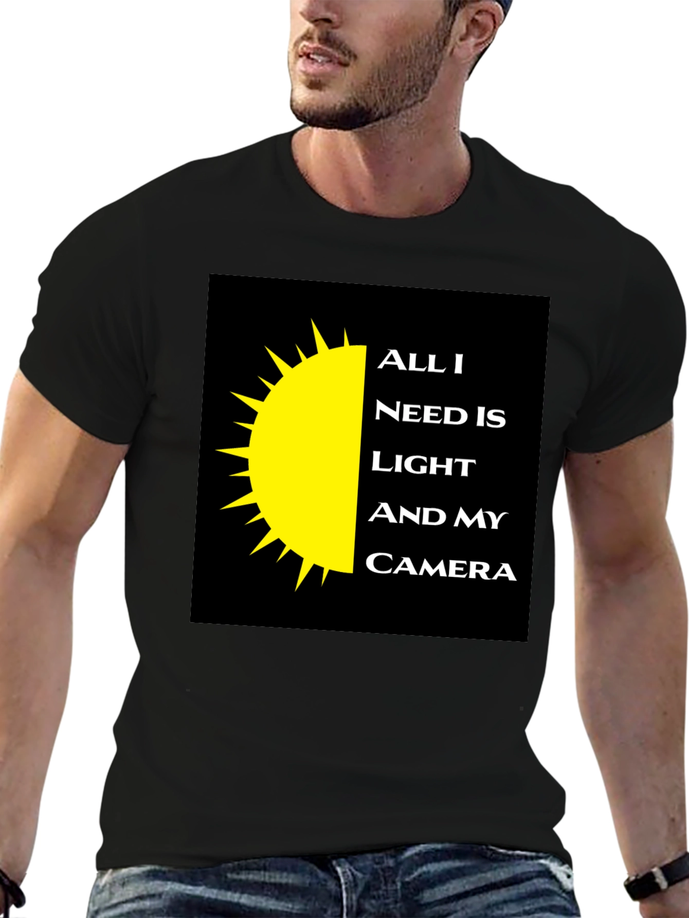 Photographers Tee: Light and Camera Shirt