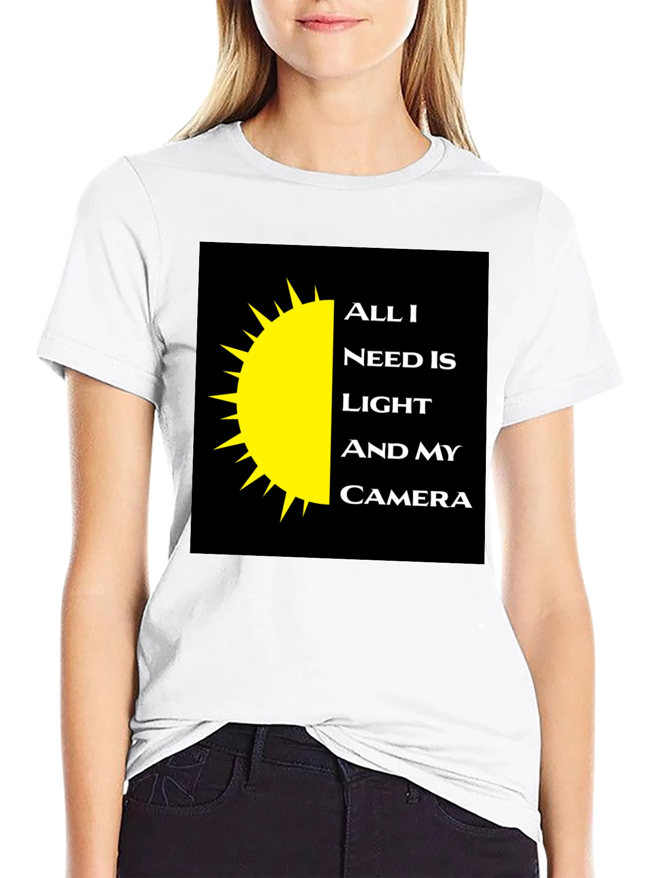 Photographers Tee: Light and Camera Shirt
