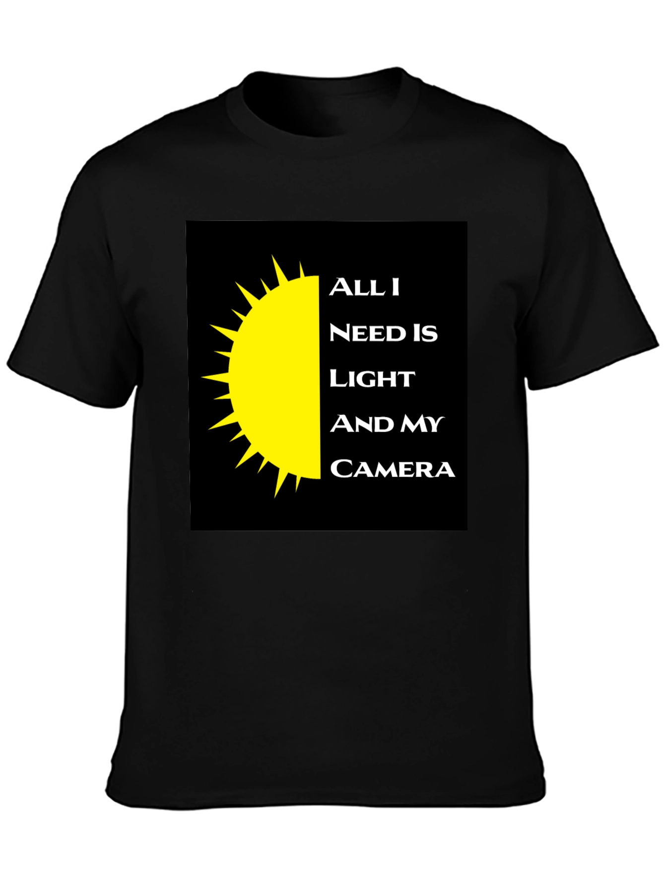 Photographers Tee: Light and Camera Shirt