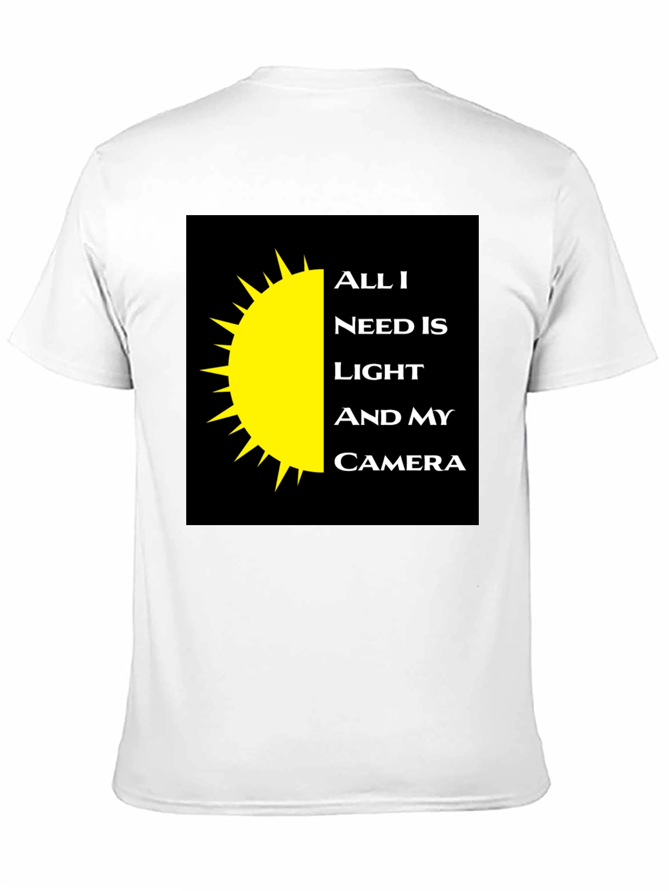 Photographers Tee: Light and Camera Shirt