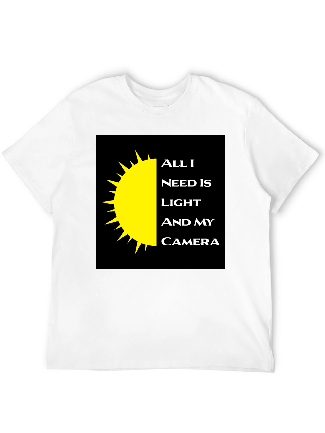 Photographers Tee: Light and Camera Shirt