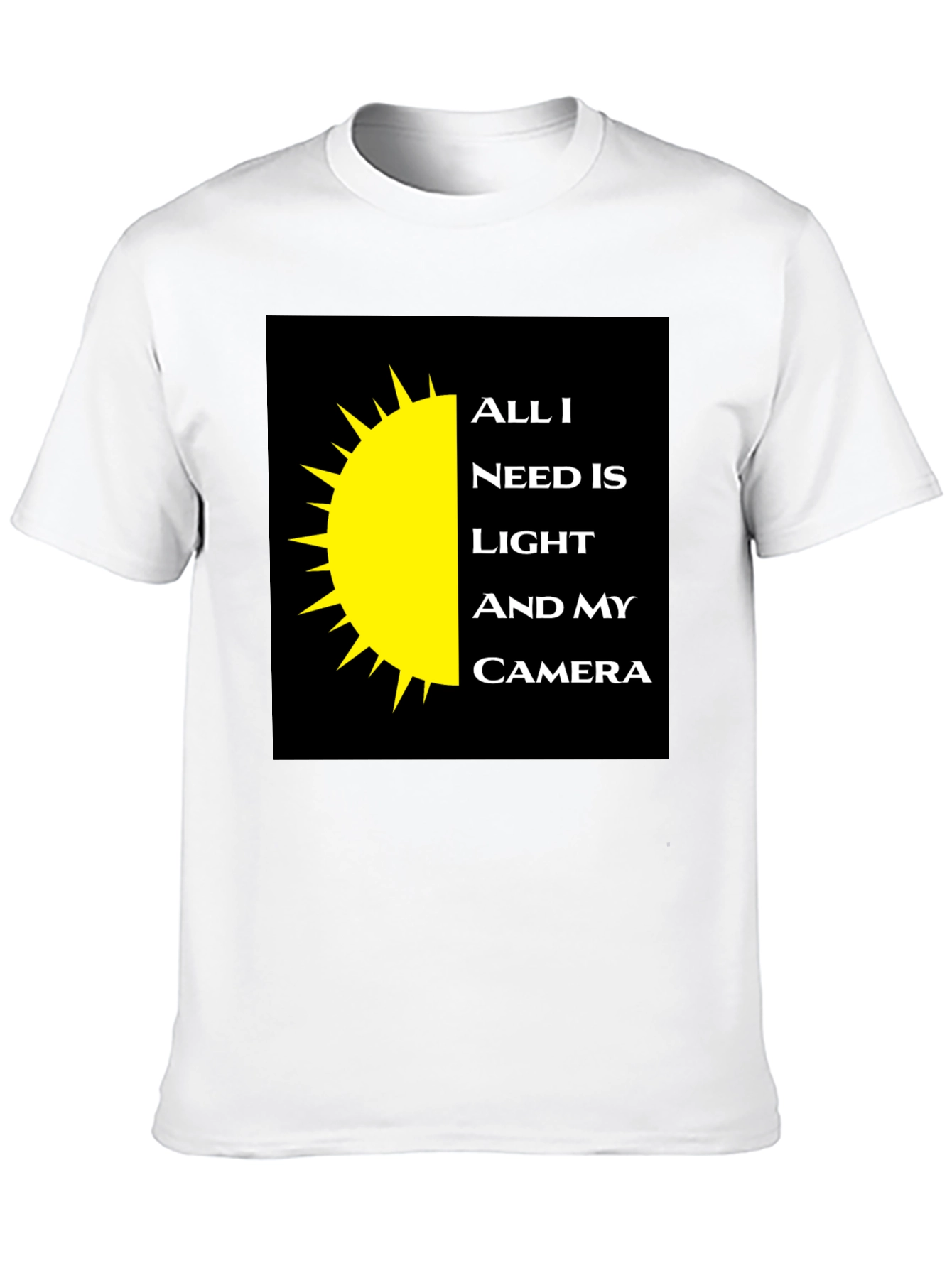 Photographers Tee: Light and Camera Shirt