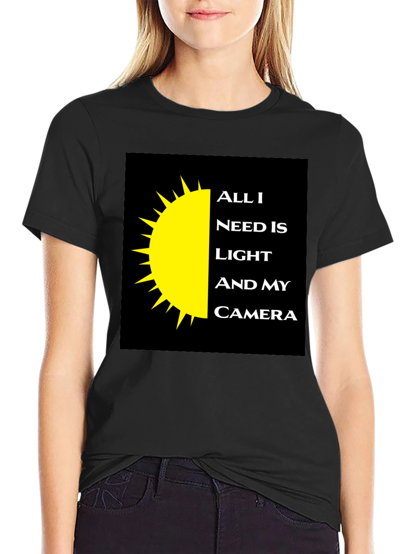 Photographers Tee: Light and Camera Shirt
