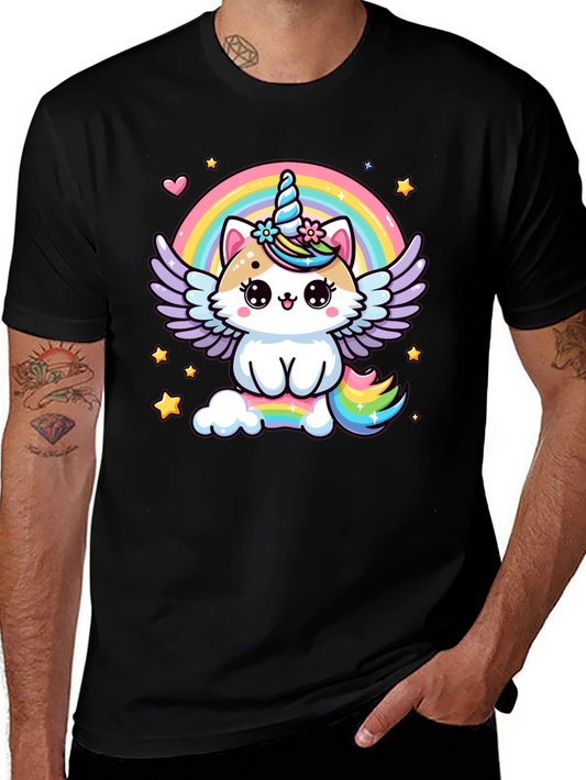 Unicorn Cat Rainbow T-Shirt