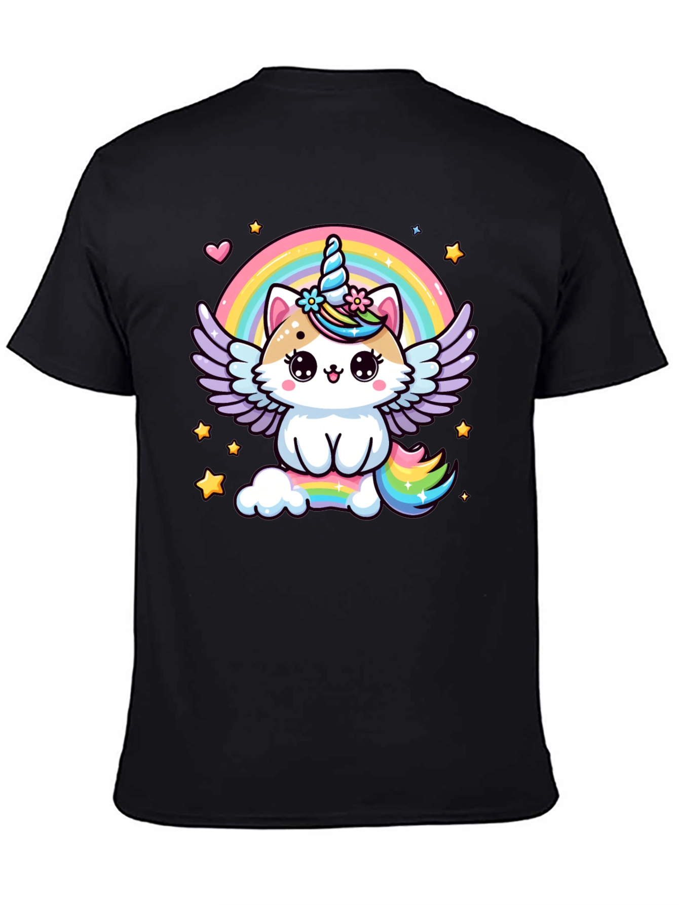 Unicorn Cat Rainbow T-Shirt