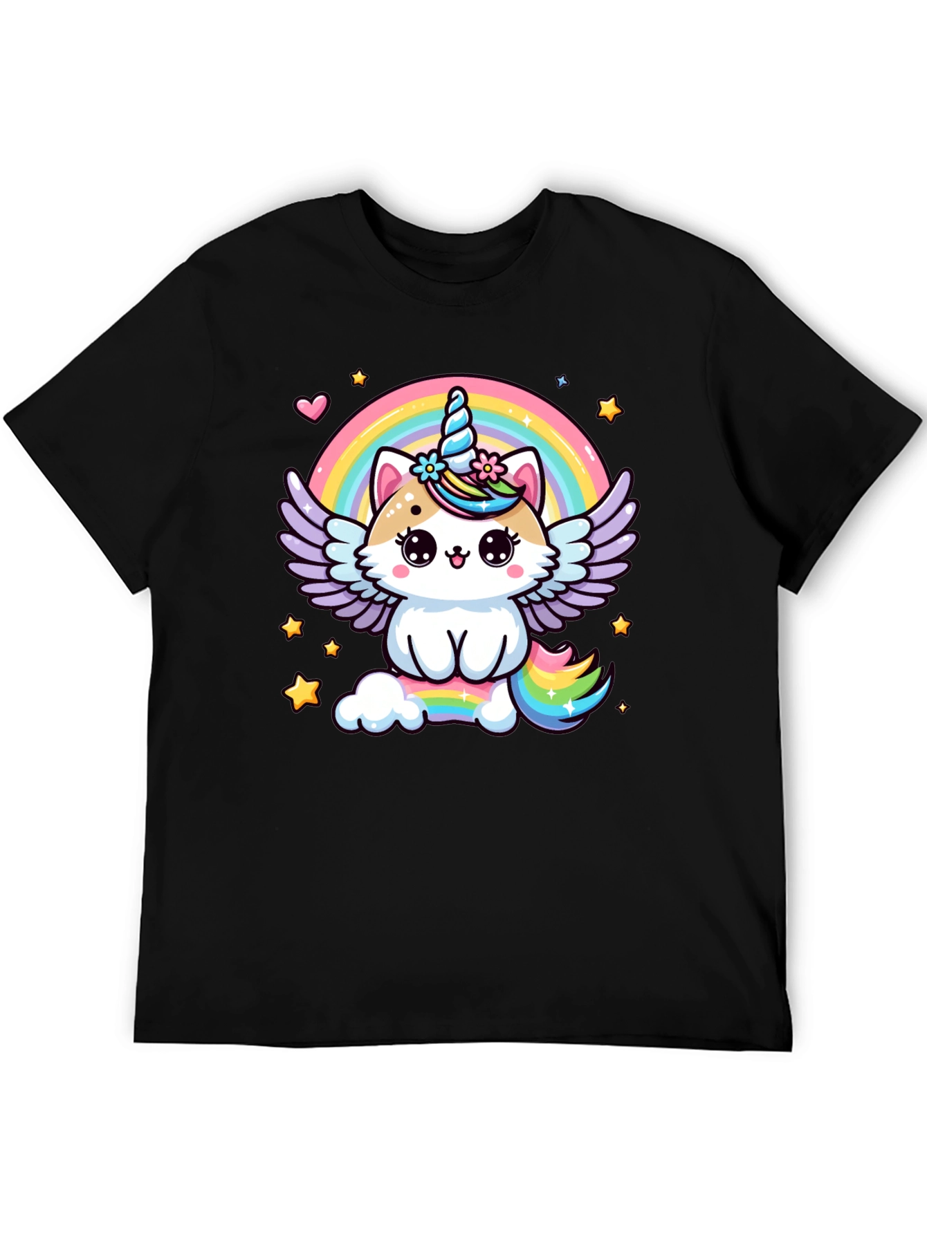 Unicorn Cat Rainbow T-Shirt