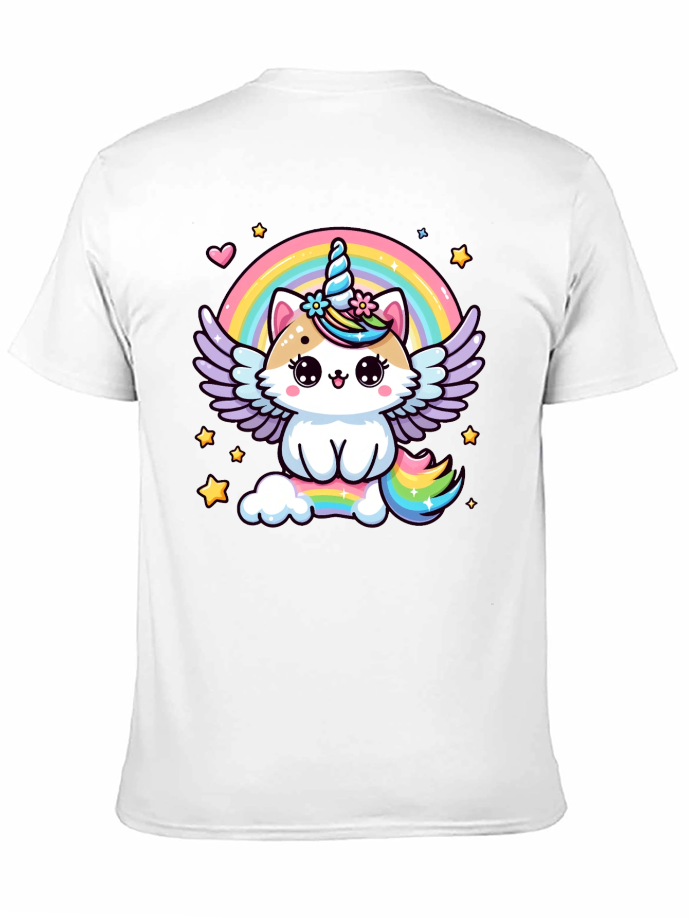 Unicorn Cat Rainbow T-Shirt