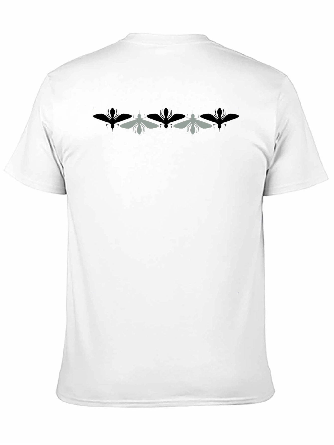 Modern Insect Graphic Black T-Shirt